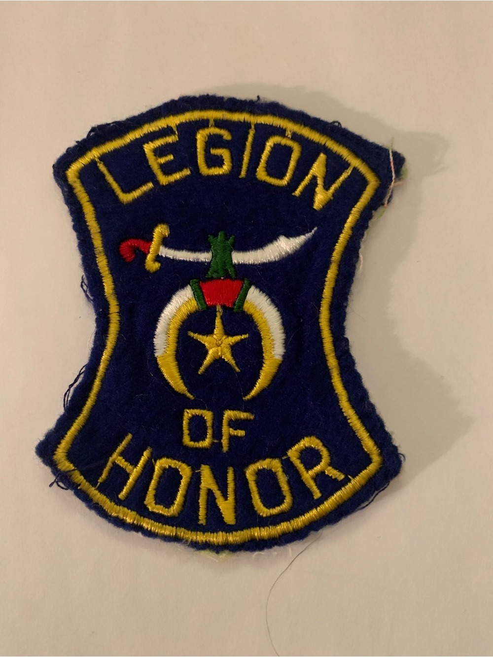 Legion of Honor Navy Blue Embroidered Military Patch